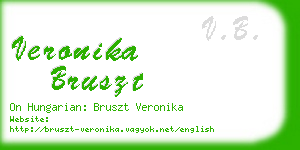 veronika bruszt business card